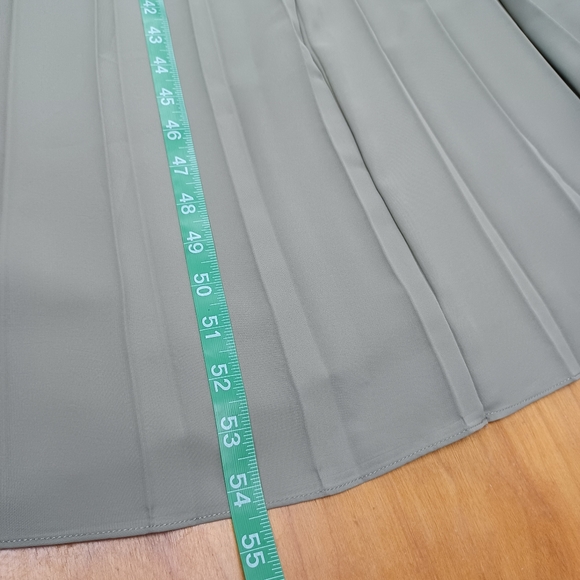 Anthropologie Mare Mare Pleat Maxi Dress Size S Women Feminine Sleeveless Khaki - Picture 13 of 16